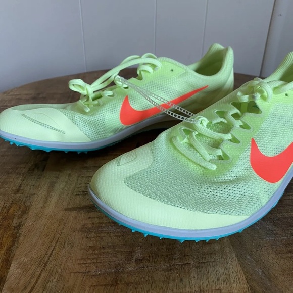 Nike Zoom Rival D Men Track Racing Spikes 10 Barely Volt Green Sz 12 907566-700 - Picture 4 of 10